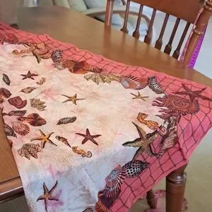 Seashell Scarf Pattern Dining | Silk Seashell Pattern Scarf 33 X34 | Poshmark